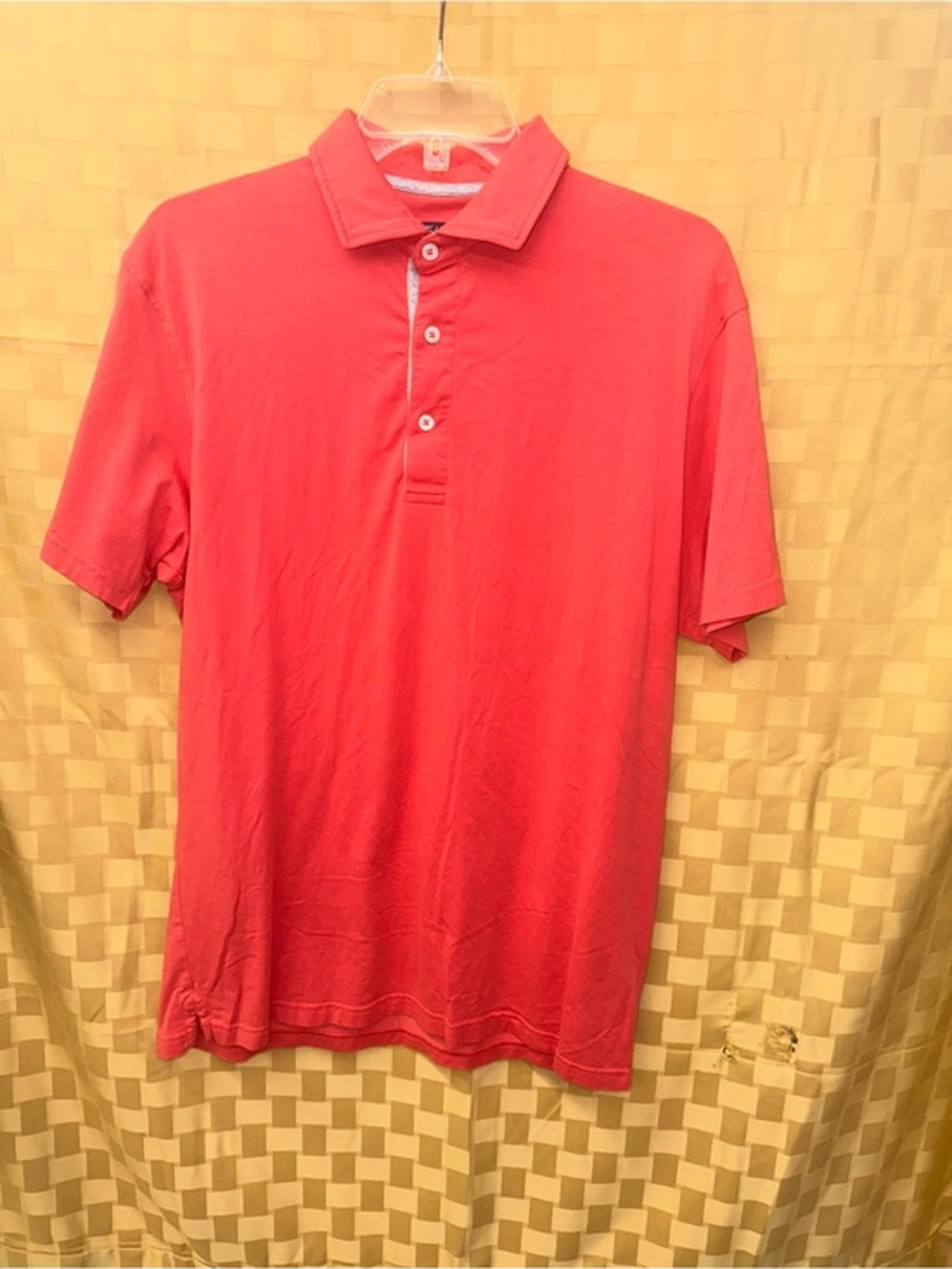 Men's Red Short-Sleeve Polo - Casual Everyday Essential
